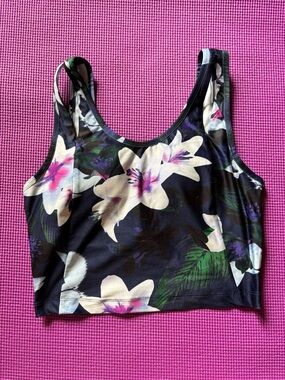 Nine West | Navy Floral Sports Bra 🩷